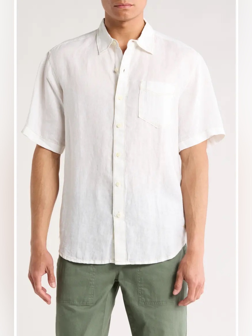 Tommy Bahama Relax Easy Breezer Linen Button Down Large White
Style No. TB31796